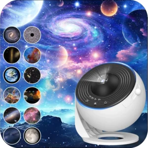 HD Galaxy Star Projector with Discs