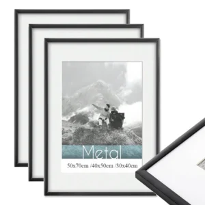 3-Piece Aluminum Picture Frame Set