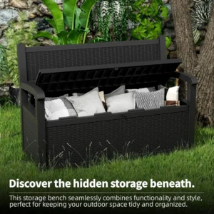 80-Gallon Lockable Waterproof Storage Bench