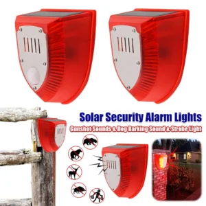 Solar Motion Sensor Alarm Light